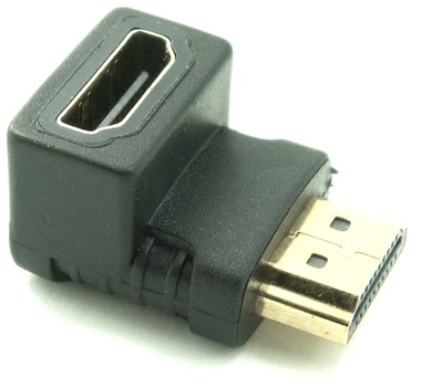 ADAPTER HDMI M-F זוית 90 מעלות