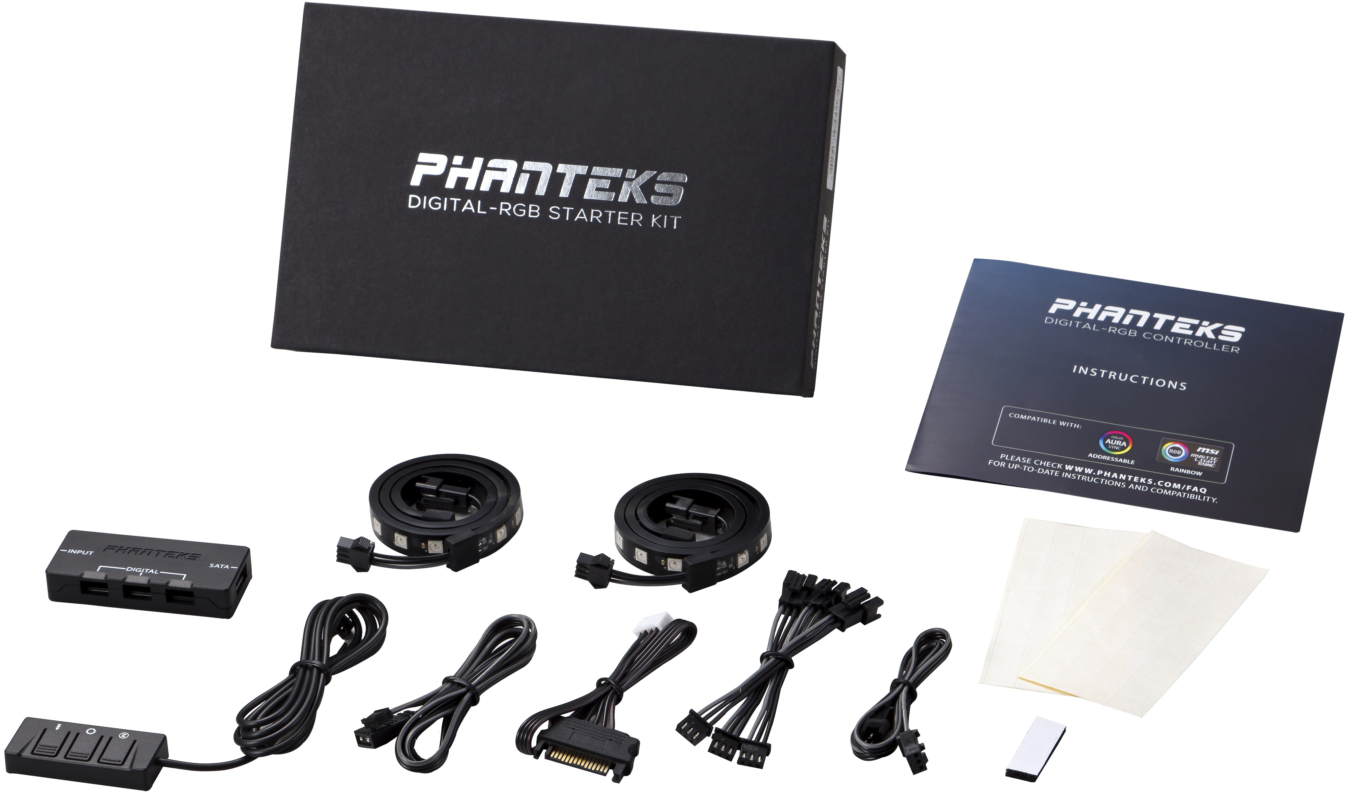 PHANTEKS DIGITAL RGB LED STARTER KIT +CONTROLLER