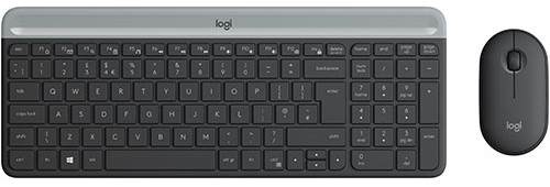 Logitech MK470 Slim Keyboard and Mouse Combo Gray