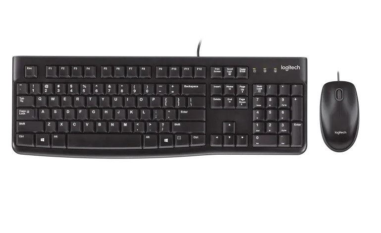 Logitech USB MK120 Keyboard+Mouse Hebrew Wired