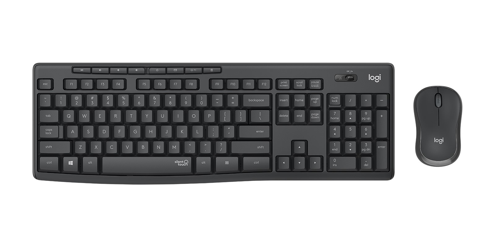 Logitech Wireless MK295 Silent Combo Black