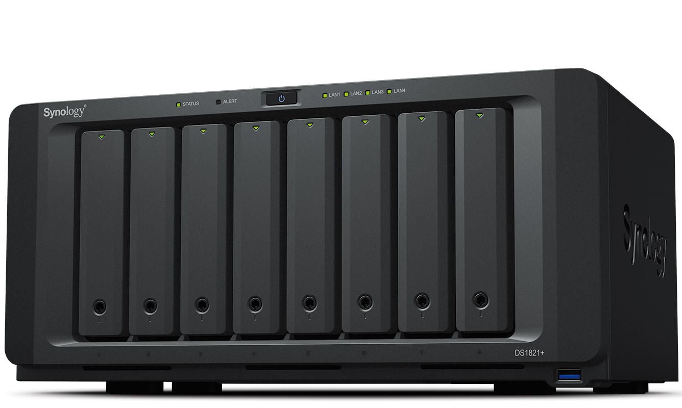 Synology NAS D1821+ 8BAY AMD Ryzen V1500B 4GB