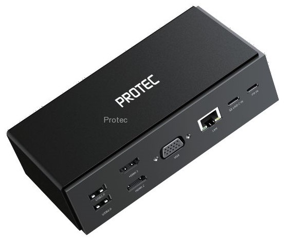 Protec USB/USB-C DUAL DISPLAY Docking Station