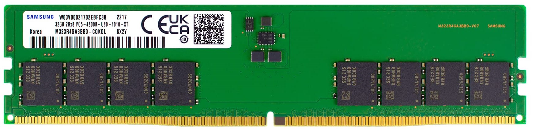 32GB DDR5 4800Mhz Non ECC UDIMM Samsung