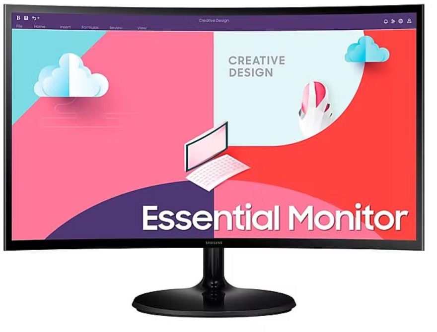 SAMSUNG 27" Essential Curved Monitor S3 S36C/100Hz/D-Sub/HDMI