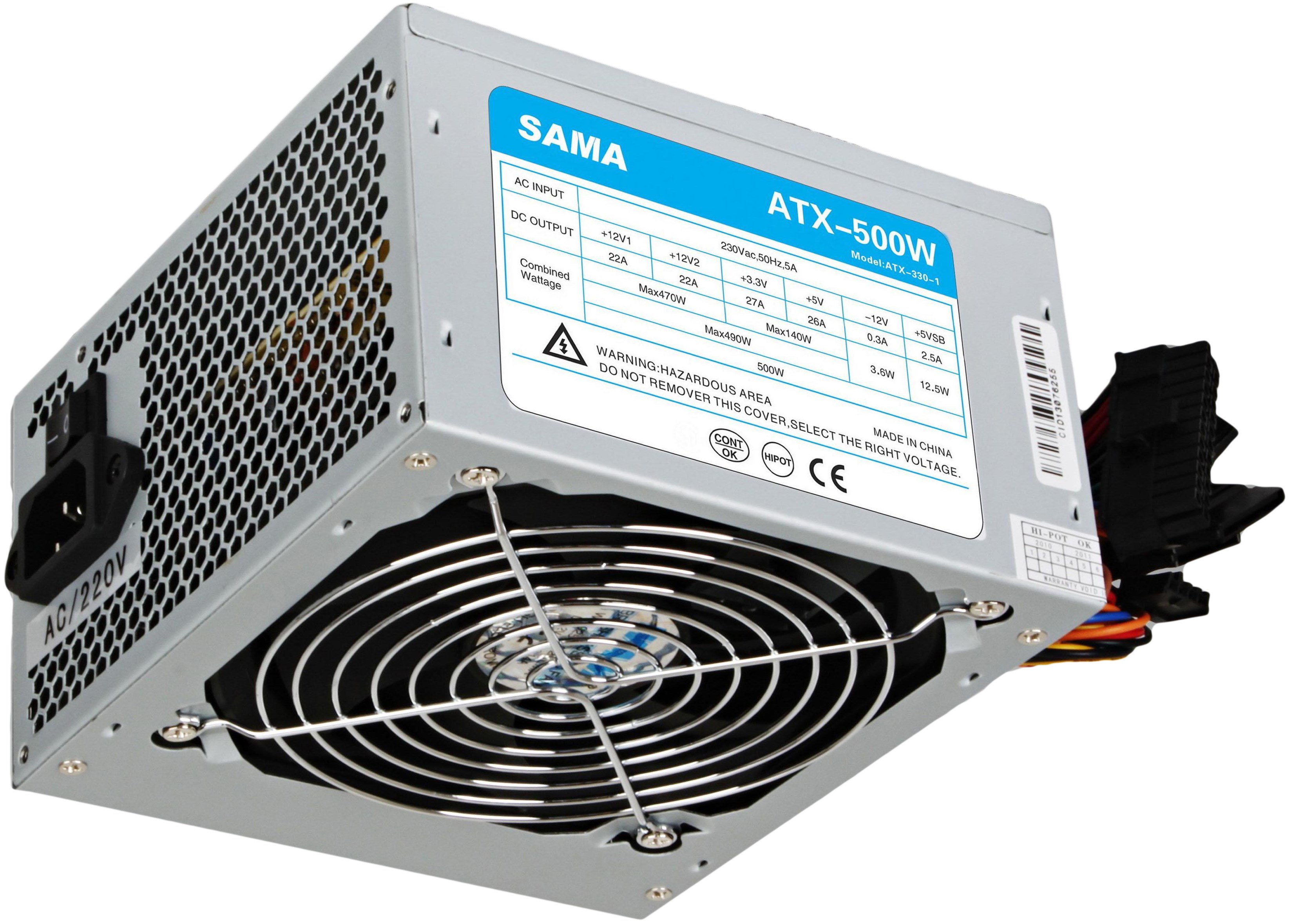 500W 12CM Fan POWER SUPPLY