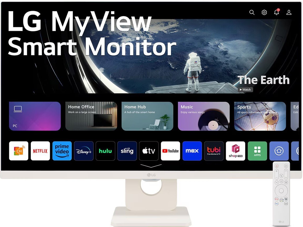 LG 32" AIR PLAYS/SMART/IPS/SPEAKERS/HDMIx2