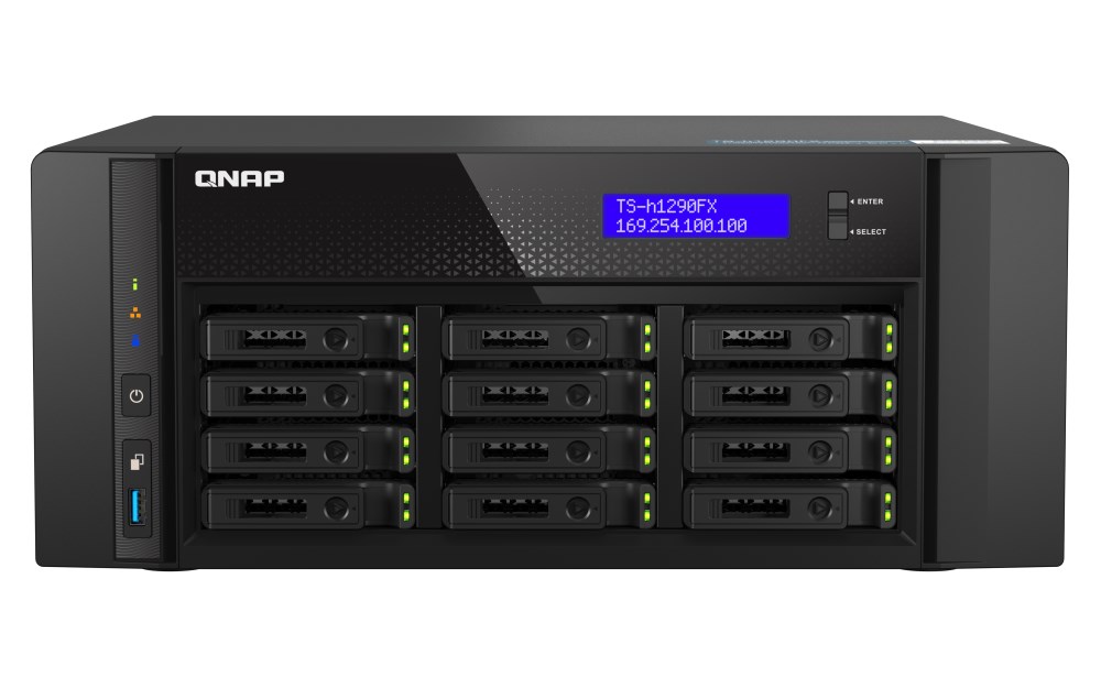 QNAP NAS 12-BAY U.23 NVME All flash ZFS 25GbE