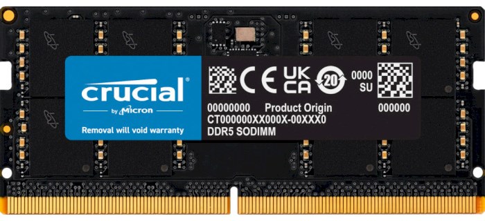 16GB SODIMM DDR5 5600Mhz Crucial