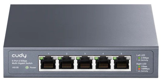 SWITCH 5-Port 2.5G Desktop Switch HS105-IL Cudy