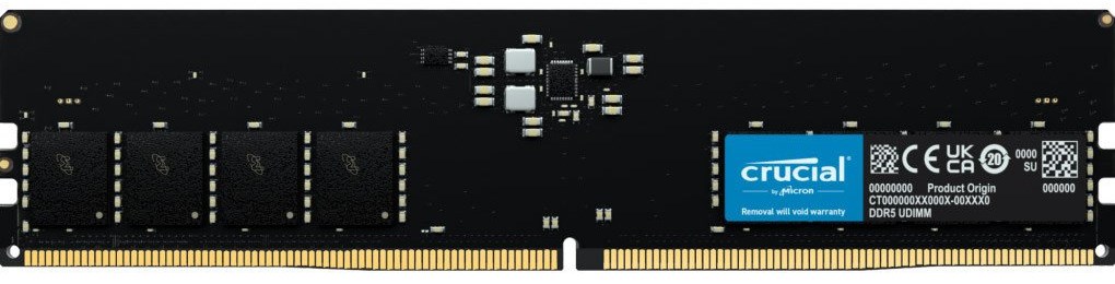 64GB DIMM DDR5 6400Mhz CL46 (16Gbit) Crucial