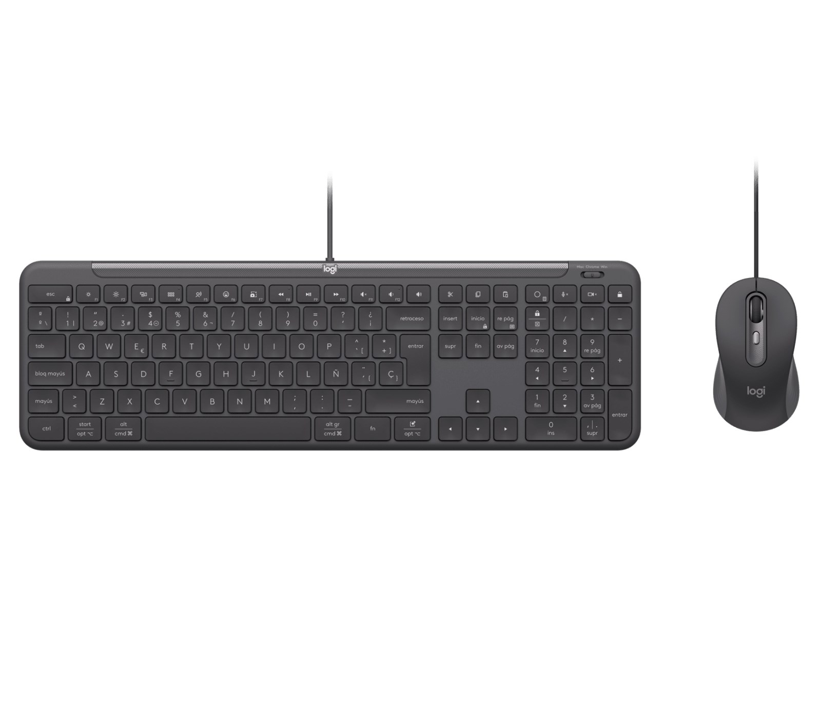 Logitech Wired Combo For Business MK620 graphite