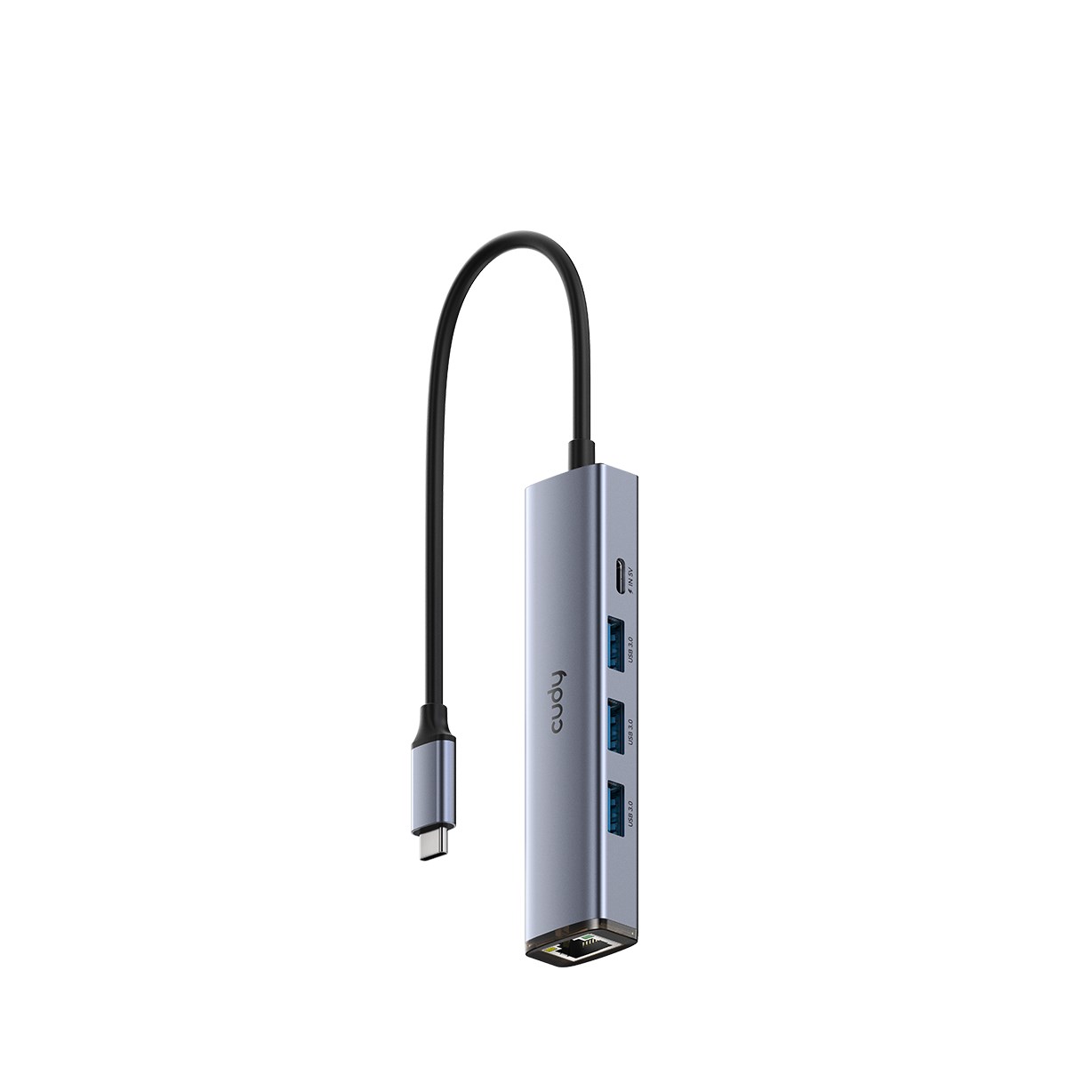 Cudy 5-in-1 UH606 USB-C with USB3.0 Hub + LAN 1Gb