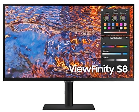 SAMSUNG 27" ViewFinity S8 4K IPS TypeC90W & RJ45 Monitor