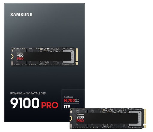SAMSUNG SSD 9100 PRO 1TB  PCle 5.0 M.2 NVMe