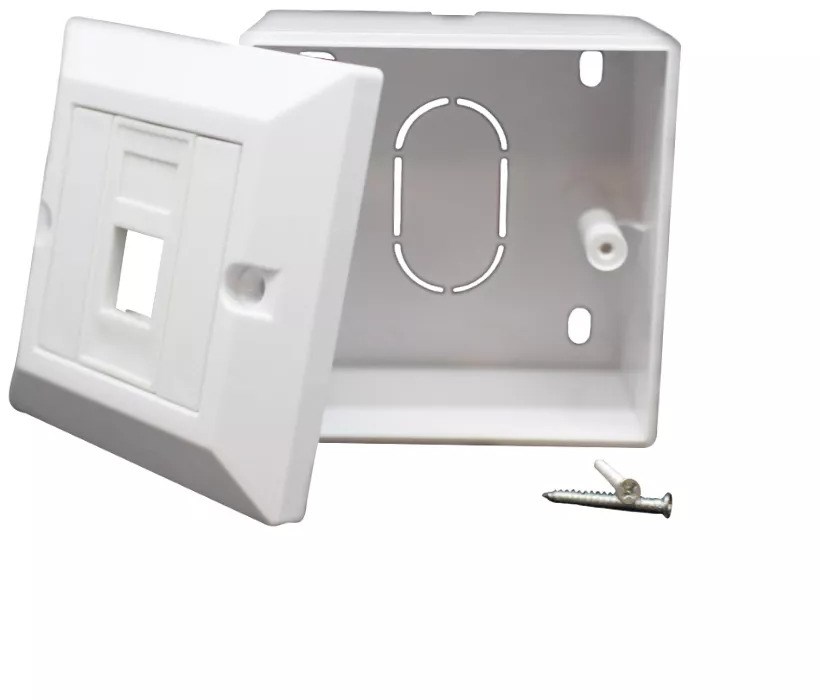 CAT6 RJ45 קופסה על הטיח עבור CAT6/6A