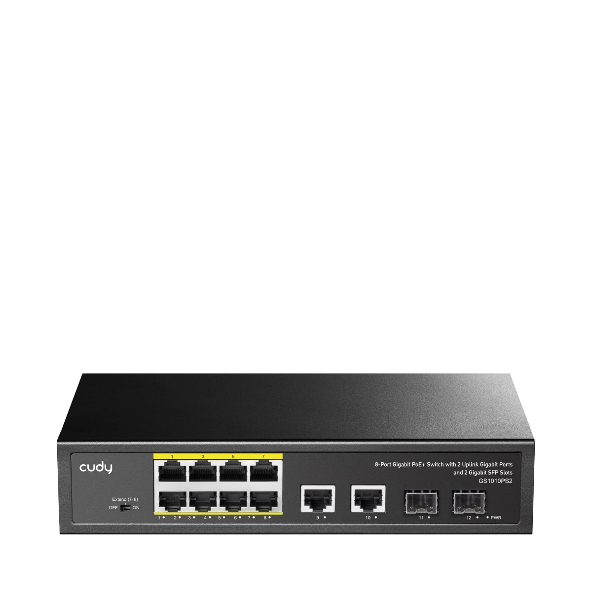 SWITCH 8-PORT Gigabit PoE+ 2GbE 2GbSFP GS1010PS2 Cudy