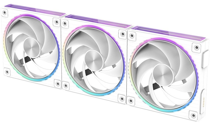 ZALMAN ZM-DF120 A3 WHITE 120mm Daisy Chain Fan, PWM, 3Pack