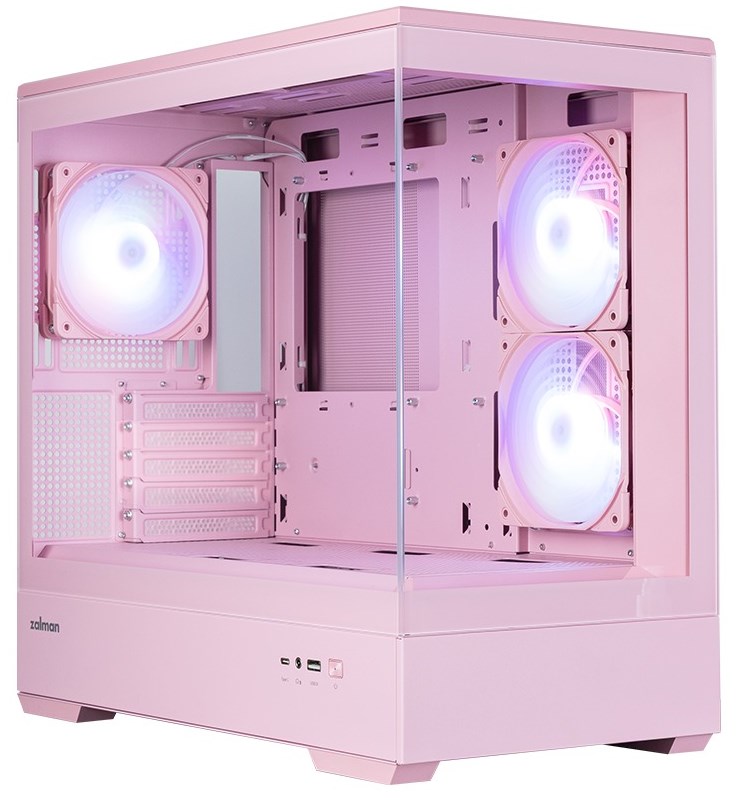 CASE ZALMAN P30 V2 mATX Mini Tower Pink