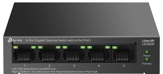 SWITCH 5-PORT Gigabit 4P PoE+ LS105GP TP-Link