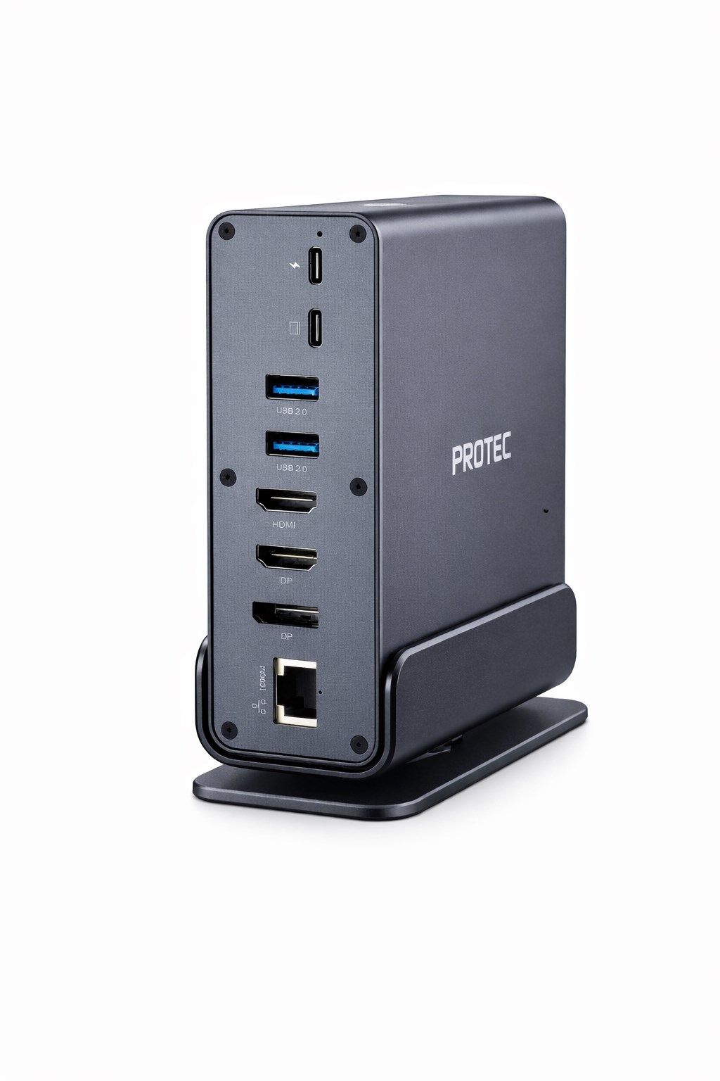 Protec 15-in-1 DM301 USB-C Hub HDMI ×2, DP, USB3 ×3, USB2 x2, USB-C,  LAN Docking Station