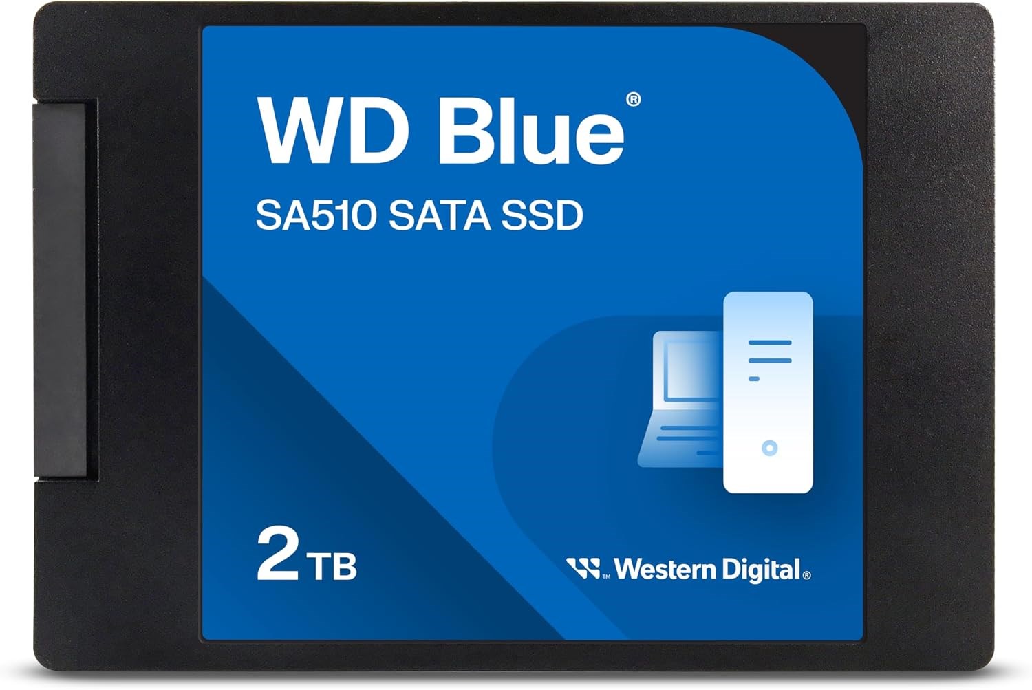 WD Blue 2.5"/7 mm cased SSD 2TB WDS200T3B0A