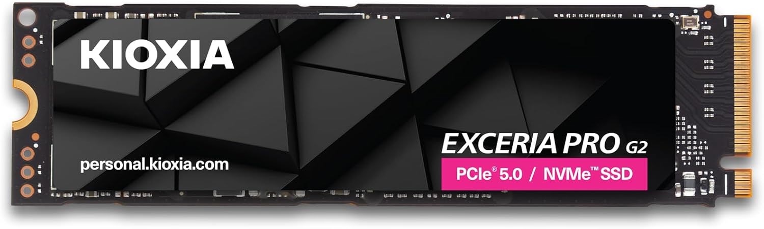 Kioxia SSD 2TB Exceria Pro G2 PCIe 5.0 NVMe M.2 2280